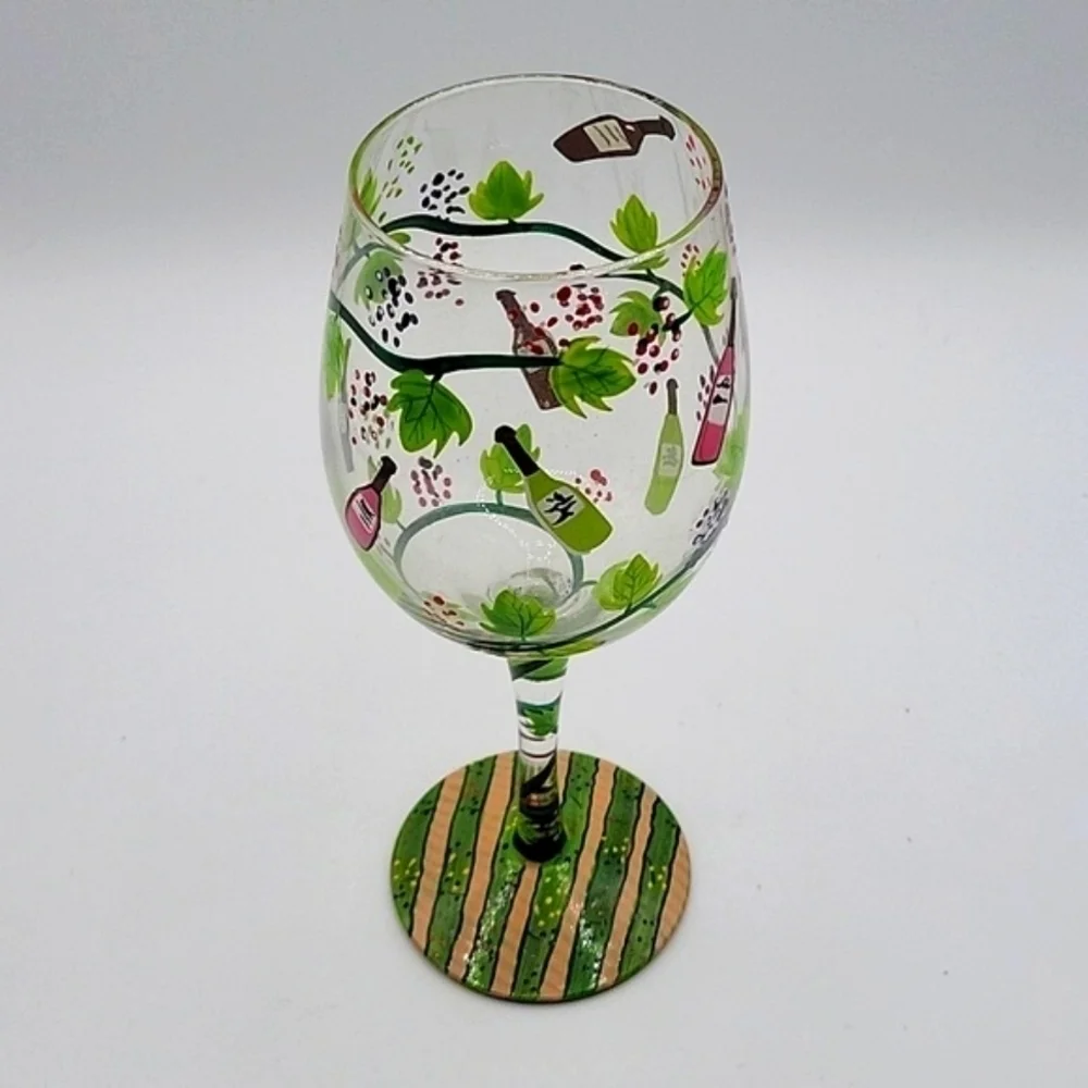 LOLITA Hand Painted Wine Glass 